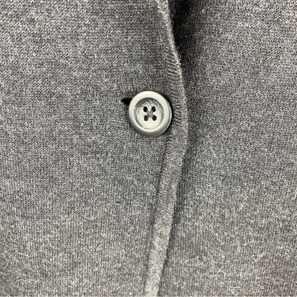 ✨3/$20✨ Catherine Malandrino Wool Blend Knit Blazer Cardigan Grey Open Front - Picture 7 of 11
